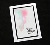 Peace Cloud - Handcrafted (Blank) Card - dr19-0037